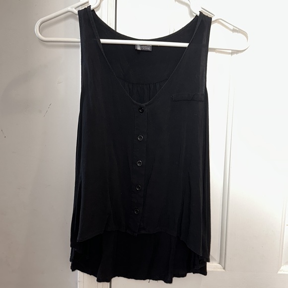 Sparkle & Fade leopard print and black hi low tank top XS / S - Picture 5 of 8